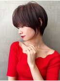 Say.岩井　大人美人ショート×ラベンダーピンク×くびれショート
