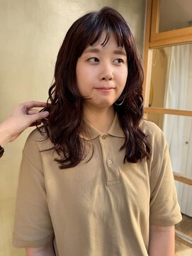 スムーク(smuk) 【 smuk / ayaka 】 レッドブラウン/レイヤー/オン眉