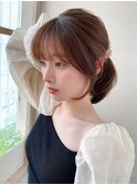後れ毛が可愛い顔周りレイヤー/ナチュラルアッシュ/顔周り
