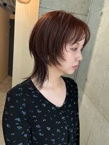 ラニヘアサロン(lani hair salon)&nbsp;ハイウルフカット/オレンジカラー