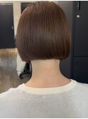 【ボブ×ブラウンベージュ】#髪質改善#美髪矯正#縮毛矯正