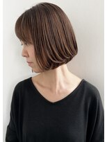 オーソ(AUTHO) ハイライトカラー/似合わせカット/白髪/白髪ぼかし/ボブヘア d