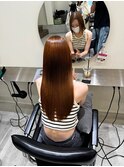 髪質改善 スーパーロング ワンレングス レイヤー 韓国風巻き