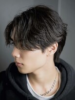 ルーシー 渋谷(LUCEY) センターパートフェザーパーマシャドウパーマメンズパーマ