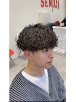 オーシャントーキョー 仙台(OCEAN TOKYO)&nbsp;波巻きツイストスパイラルツーブロック刈り上げメンズパーマ