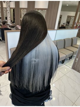 シルバーインナーカラー