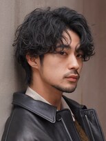 フィフスパーク(fifth PARK) 渋谷シャドウパーマメンズパーマセンターパート色気メンズカット