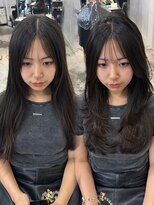 マジコ 天神(Magico)&nbsp;レイヤーカット/暗髪/顔周り/前髪/オリーブ/韓国