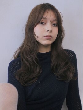 グリコ(grico) ニュアンスパーマロング/グレージュカラー/顔周りカット