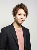メンズショートマッシュ/ナチュラルマッシュ/スパイラルパーマ