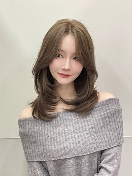 パルス ヨコハマ(PULSE yokohama) 小顔ハッシュレイヤー/オリーブベージュ/髪質改善