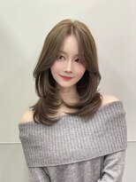パルス ヨコハマ(PULSE yokohama) 小顔ハッシュレイヤー/オリーブベージュ/髪質改善