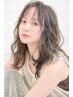 透明感UP☆ブリーチなしダブルカラー+デザインカット ¥14,500