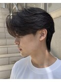 ウルフセンターパートショートネープシースルーマッシュ襟足有り