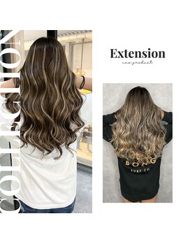 ヘアースマイルクー(HAIR SMILE COEUR)の写真/【最高級品質レミーエクステ取扱店】計算された理論で馴染みやすさ◎人毛使用でヘアカラー・巻き髪が可能♪