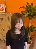 ベンジー 横浜店(benji) オリーブグレージュ×レイヤーカット
