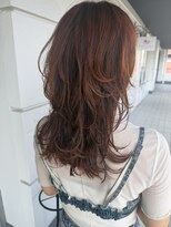 ヌル ヘア デザイン(nullus hair desigh)&nbsp;【nullus】レイヤーカット×オレンジカラー
