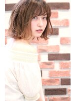 ホラン(HoLan)&nbsp;【うぶバング】スポンテニアス外ハネショート☆グラベージュ