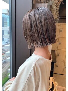 ジアン バイ ミルボン NU茶屋町+(GIEN by milbon) 切りっぱなしボブ ショート イルミナ