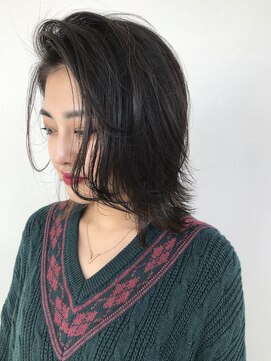 アヴァンス 神戸元町店(AVANCE.) ハイライト　レイヤー　外ハネ