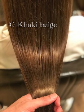オハナ(ohana) 大人可愛いカーキベージュカラー ■ 表参道 青山 髪質改善 ■