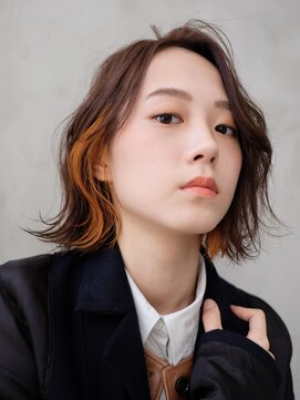 ピークアブー アヴェダ アトレ恵比寿(PEEK-A-BOO AVEDA) 20代30代40代向け小顔外ハネインナーグレージュくびレイヤー