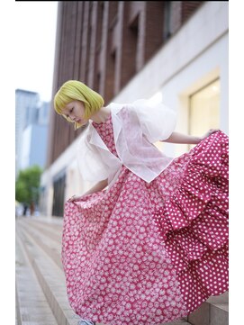 ジェリーリー(JERRY LEE) ハイトーンバレイヤージュボブ