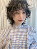 マグノリア(MAGNOLiA) マッシュウルフの無造作カールウェーブパーマ・・・HINATA