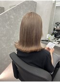 透明感ミルクティーベージュ×切りっぱなし☆