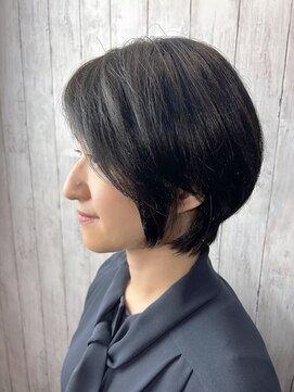 ビューティドレッセヤマノ 池袋パルコ(Beauty Dresse YAMANO) 【ヘアマニキュア】【黒髪】【白髪染め】オトナ女子ショート