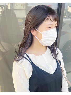 フィオーレ ヘアデザイン(FIORE hair design) イヤリングカラー インナーカラー ラベンダー