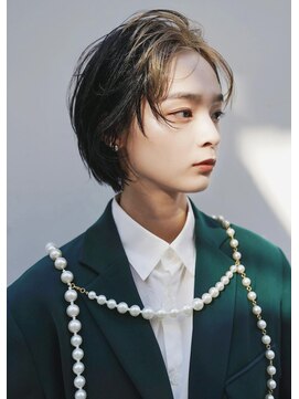 スニュウ(snuw) バングインナーカラー　伏見/栄/インナーカラー/ボブ