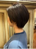 ハンサムショート×オリーブベージュ.