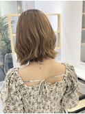 【Mimosa】シナモンベージュ×ボブ