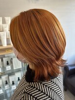 グラム 安城桜井店(gram)&nbsp;ショート_ショートウルフ_ウルフカット_オレンジカラー