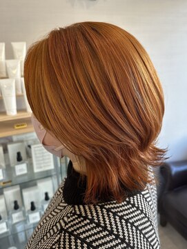 グラム 安城桜井店(gram) ショート_ショートウルフ_ウルフカット_オレンジカラー