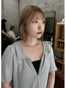 ノイ(noii) ワンブリーチ/ボブ/ミルクティーベージュ/