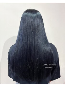 ベティ(Bettie) ブルーブラック 韓国ヘア 韓国風ヘア 艶髪