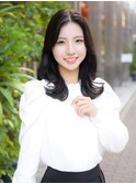 外ハネダウンスタイル