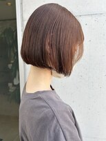 アチーブ ヘア デザイン(achieve hair design)&nbsp;切りっぱなしボブ小顔スッキリこなれヘア暖色系プツットカット