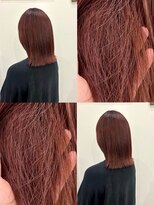 ロックス バイ マグ 松本(rocks BY MAG)&nbsp;イエベ10代20代ブリーチ無しダブルカラーワインレッド