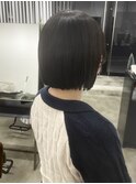 ぷつっと切りっぱなしボブ