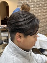 ピークスヘア(peaks hair) モテる黒髪ニュアンスパーマセンターパートフェザーパーマ堀江
