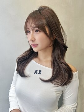 グロー 大宮(GLROW) □ 韓国大宮顔周りレイヤーカットハッシュカットワンホンヘア