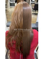 オリーブフォーヘアー(olive For hair)&nbsp;艶髪ミルクティー×髪質改善METEOカラー　ｂefore→after