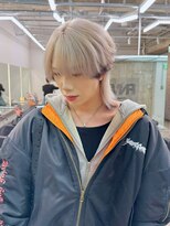 フェノメノン 栄店(PHENOMENON)&nbsp;メンズ/ダブルブリーチ/ホワイトベージュ/ウルフカット