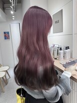 PELE原宿/ブリーチなしダブルカラー/ハイトーン/ケアブリーチ【３月上旬OPEN(予定)】&nbsp;着物ヘア/ダークアッシュ/ミディアムレイヤーカット/原宿
