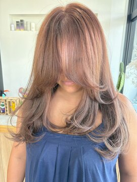 ウィリーベル 沖縄(WILLIE BELLE) 愛されセミディ/ラフウェーブ/マロンブラウン/透明感カラー/艶髪