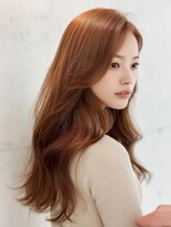 ルービック(Rubik's) オレンジ/ブリーチ/ロング/髪質改善/韓国風/顔まわり