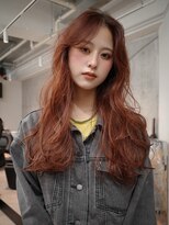 シティ 薬院(SITY.) ブリーチなしダブルカラー 顔周りカット 暖色カラー